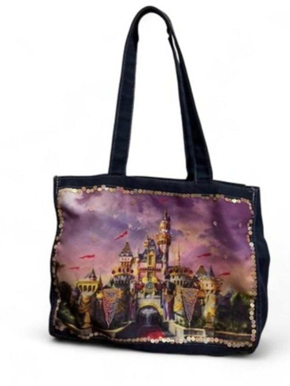 2005 Disneyland 50th anniversary tote bag with bling
